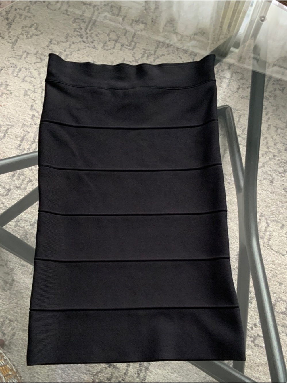 BCBGMaxAzria Black Bandage Pencil Skirt
